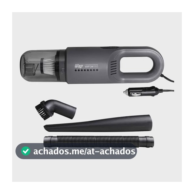 Aspirador Automotivo Portátil WAP CAR Filtro HEPA Cabo de 3,7m 180W 12V2