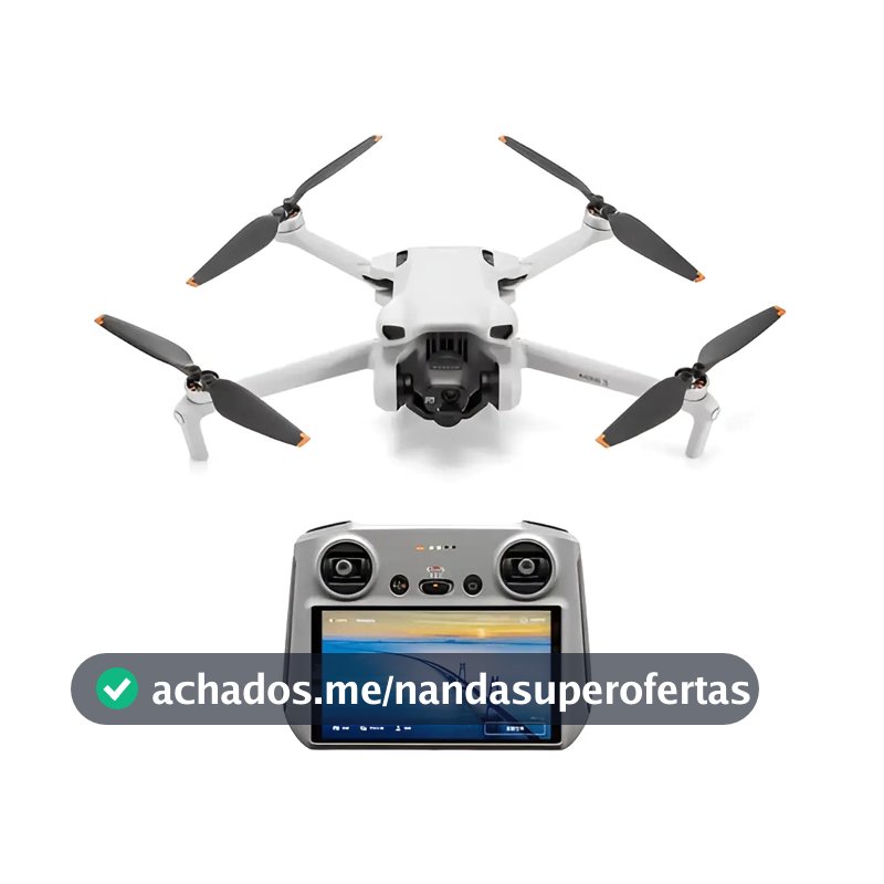 Drone DJI Mini 3 (RC) - Versão Tela No Controle