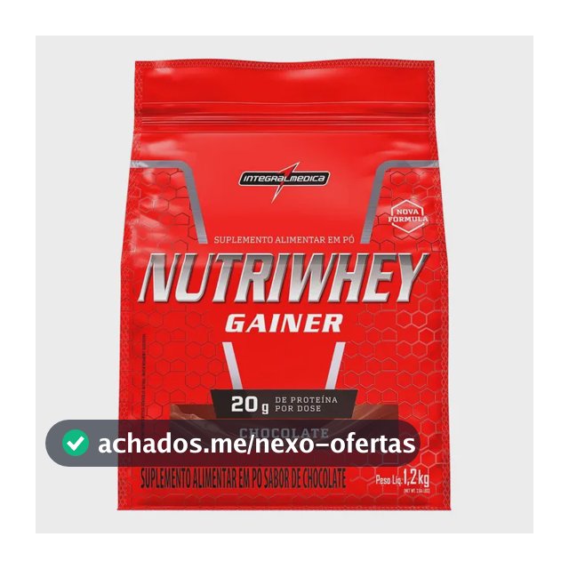 Nutriwhey Gainer 1,2 Kg Chocolate - Integralmédica Chocolate
