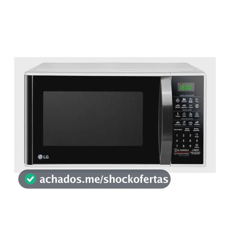 Micro-ondas LG 30L Branco Limpa Fácil - 127V