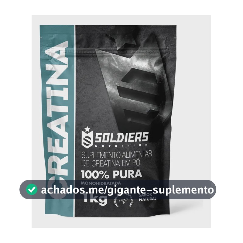 Creatina 1kg Suplemento Em Pó 100% Pura - Soldiers Nutrition Natural