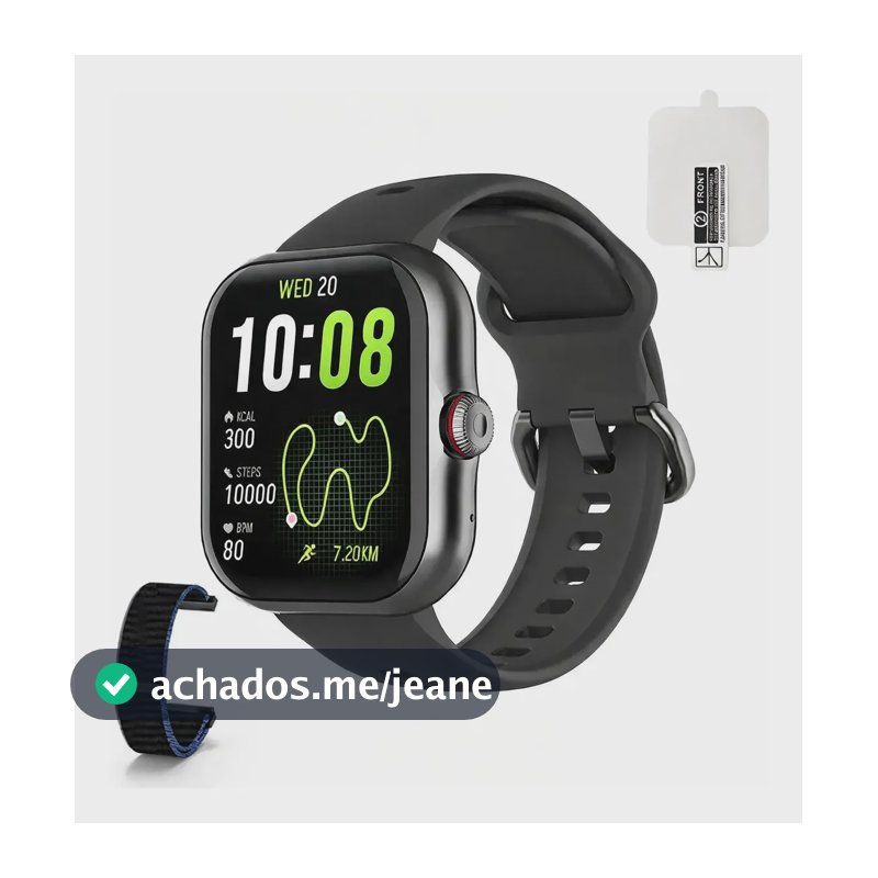 Smartwatch Bettdow Fb055 1.85 Esportivo Ia Gps 3atm Música Preto
