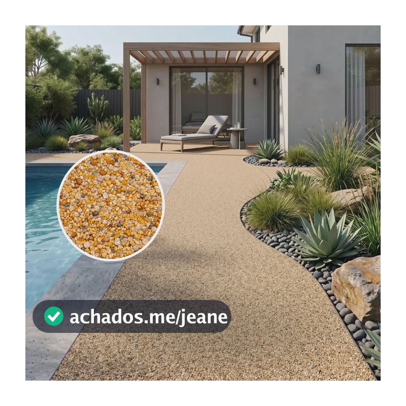 Piso Drenante 16kg Pedras Naturais Drenopiso Natural Brilhante