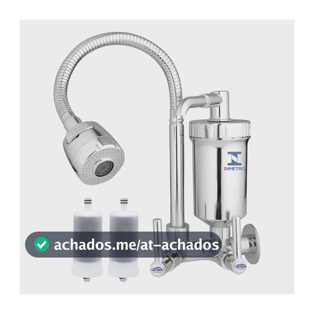 Torneira Filtro Cozinha Gourmet Parede Luxo 100% Metal Cromado Metal