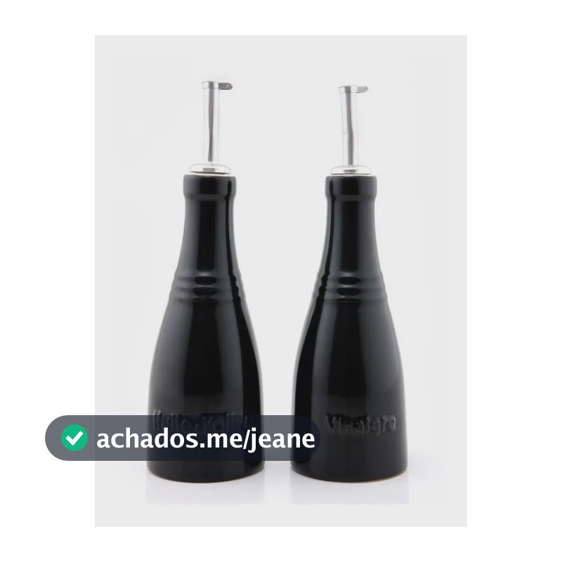 Galheteiro Óleo E Vinagre Preto Black Le Creuset