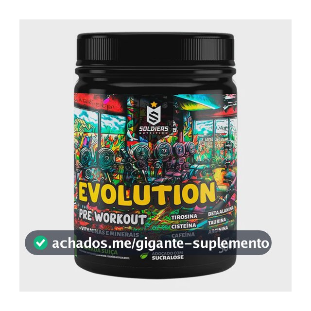 Suplemento Soldiers Nutrition Evolution en pó sabor limonada suíça x 300g