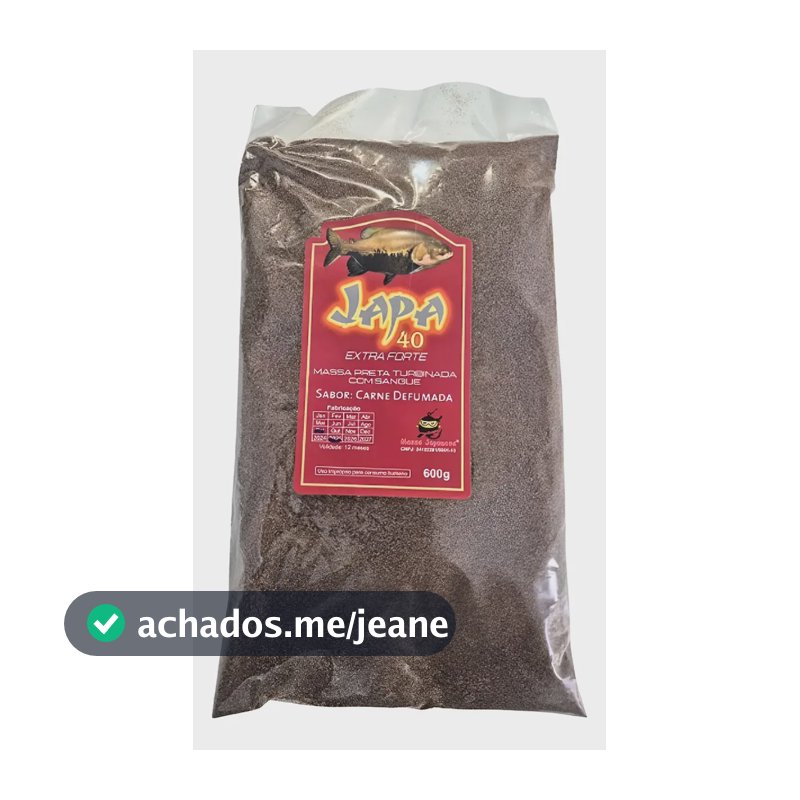 Massa Japonesa Japa 40 Pesca Tamba Tambaqui Pacu 600g