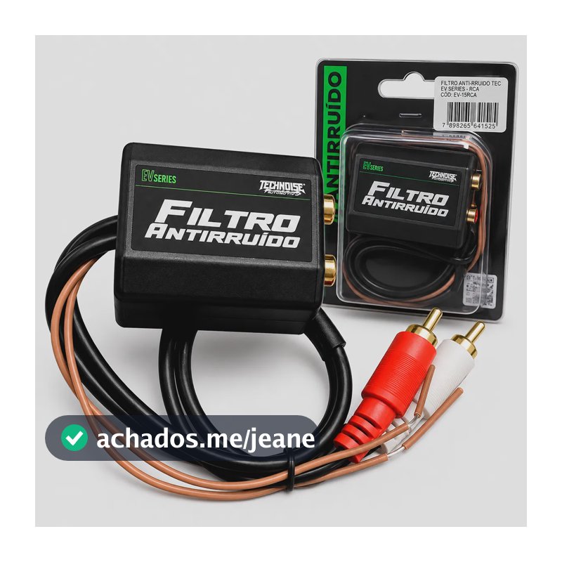 Filtro Anti-ruído Technoise Rca Elimina Ruídos Som Cd Dvd