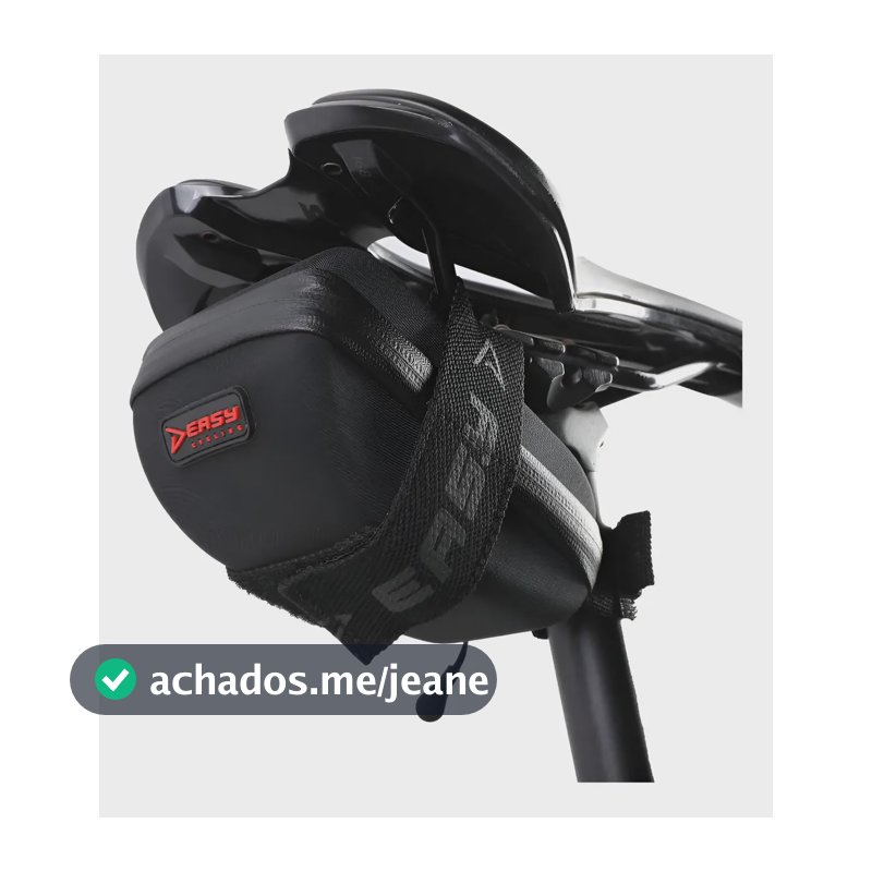 Bolsa Selim Impermeável De Ciclista Porta Ferramentas Easy Preto