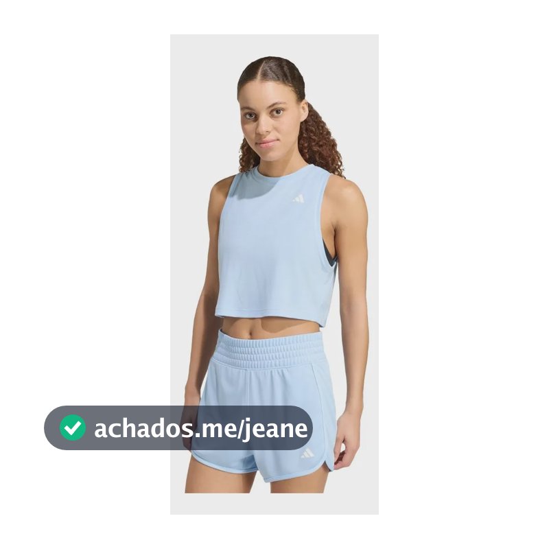 Regata Boxy De Treino Train Essentials adidas Azul-claro M