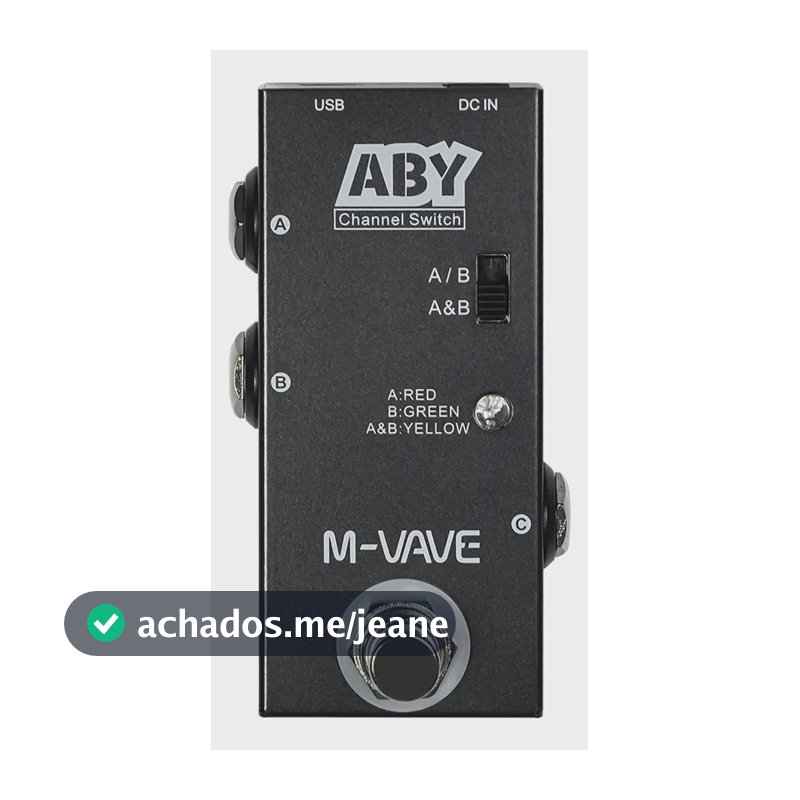 Pedal De Guitarra M-vave Aby Seletor Canais E Modos A/b/a&b Preto