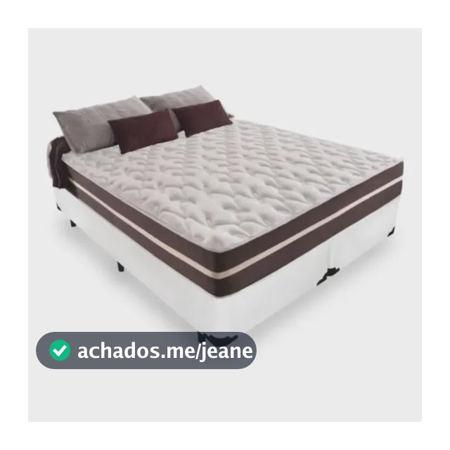 Cama Box King 193 Com Colchão Little Angel Mola Superlastic