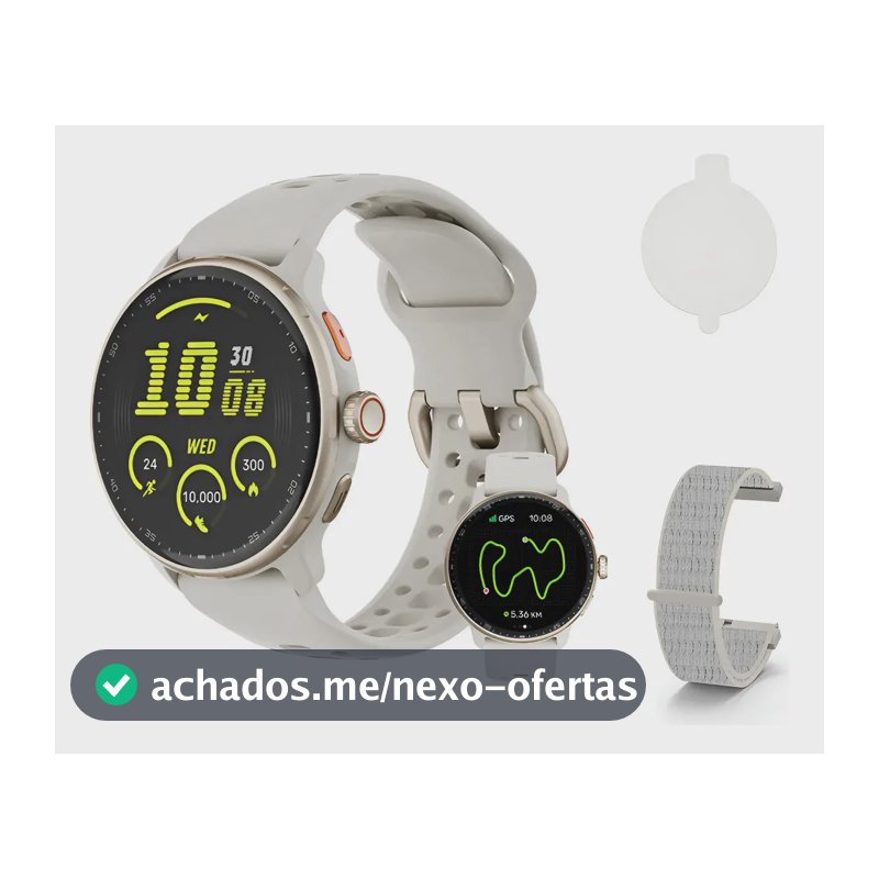 Relógio Inteligente Gps Smartwatch Amoled 3atm Sport Gps Caixa Cinza