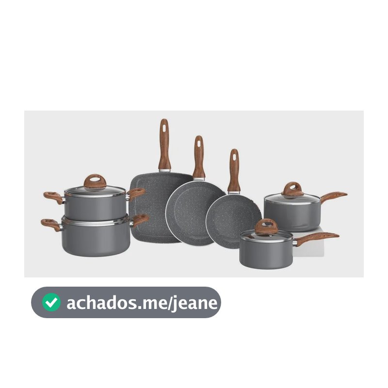 Jogo De Panelas Brinox Smart Plus 7 Peças Alumínio Cerâmico Grafite