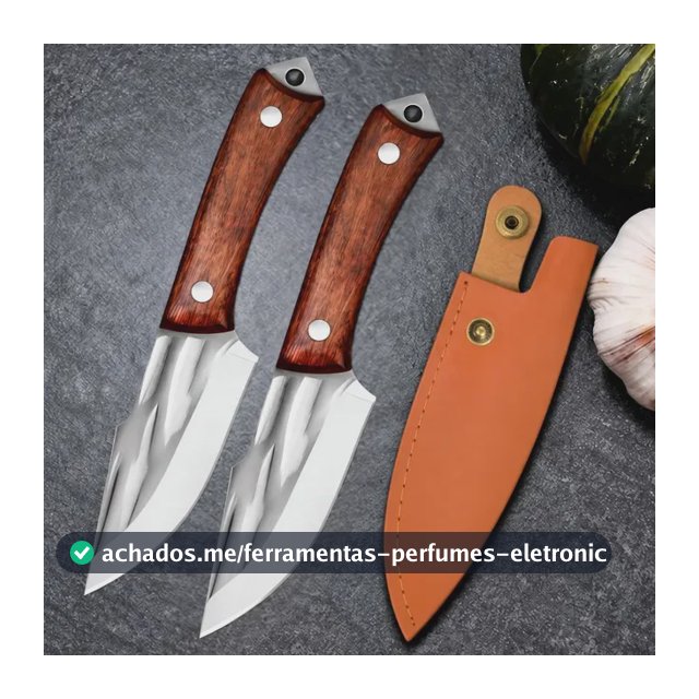 Kit Com 2 Unidades De Facas Tática Artesanal Full Tang Kit Com 2 Unidades De Faca Artesanal
