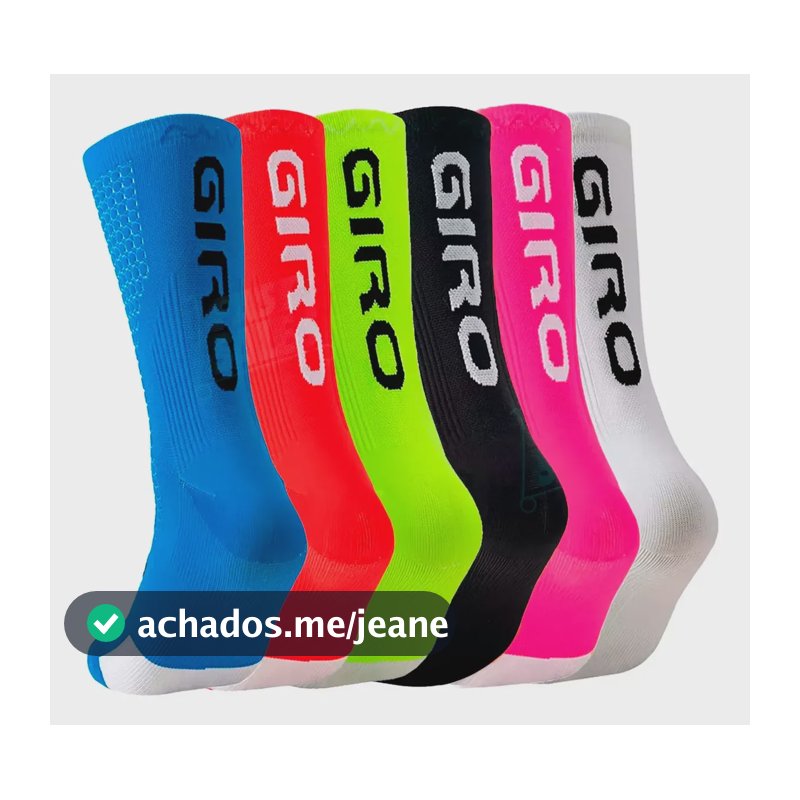 Kit 3 Meias Esportiva Antiderrapantes Ciclismo Corrida Sortida Único
