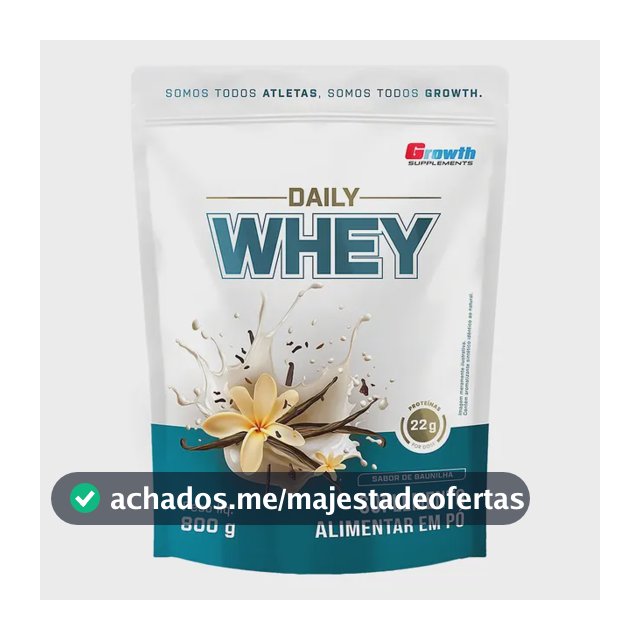 Daily Whey Protein 800g Growth Supplements Baunilha