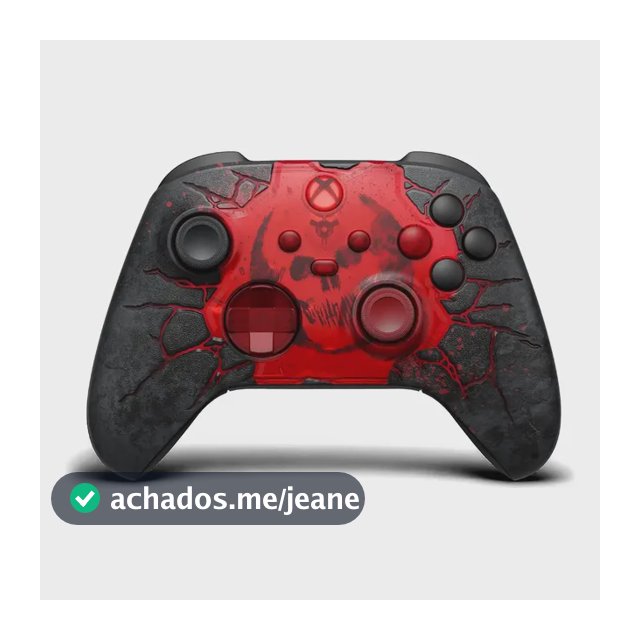 Controle Sem Fio Xbox Series X|s Ed. Limitada Gears E-day Vermelho E Preto