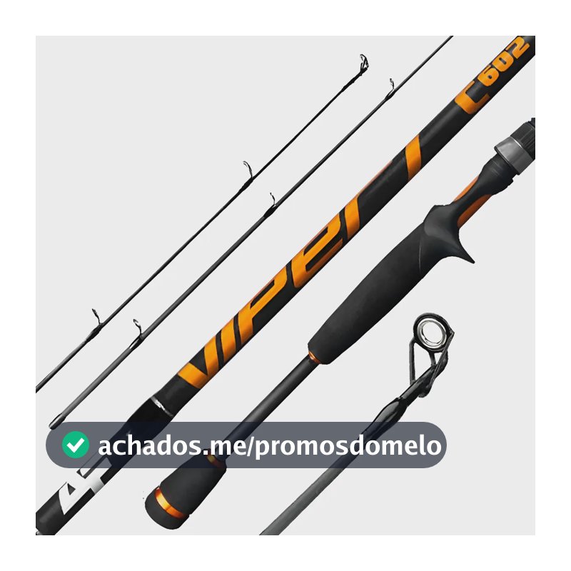 Vara De Pesca P/ Carretilha Viper 1,83mts 8-17lbs Carbono