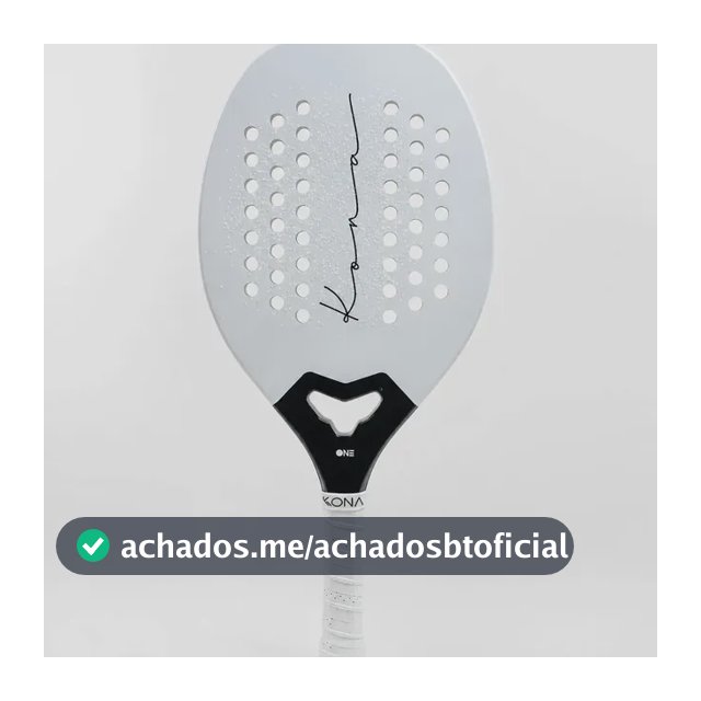 Raquete De Beach Tennis Kona One White 3k 2026 + Tratamento Branco