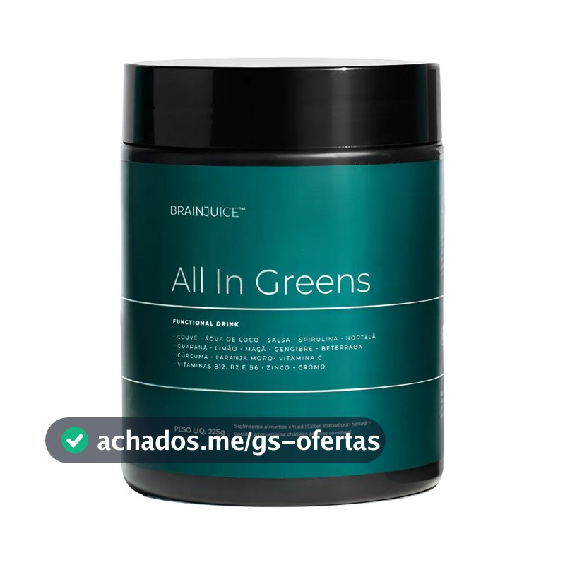 Suplemento Alimentar Em Pó | All In Greens Brainjuice Abacaxi Com Hortelã