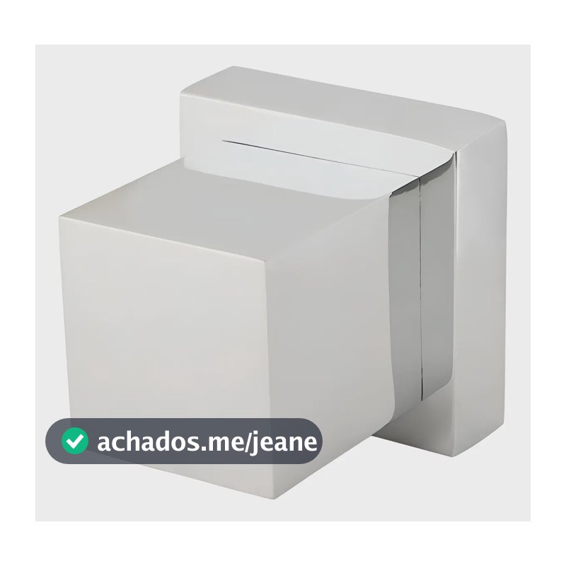 Acabamento De Registro Em Metal Quadrado Padrão Deca Cromado