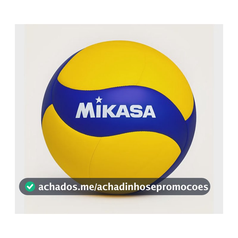 Bola Vôlei De Quadra Mikasa V360w Fivb Couro Original Amarelo/azul