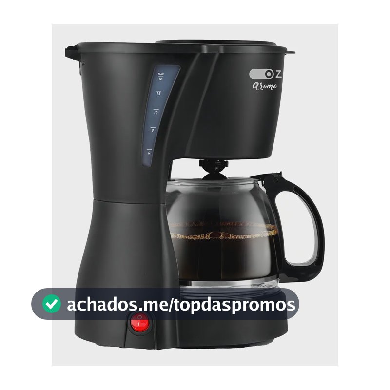 Cafeteira Elétrica Jarra Vidro Filtro Permanente Capacidade 18 Xicaras Arome Ca3000 Oz