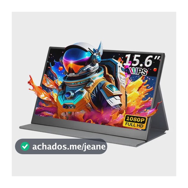 Monitor Portátil Gamer 15.6 Full Hd Ips Usb-c Hdmi Vesa Preto 127/220v