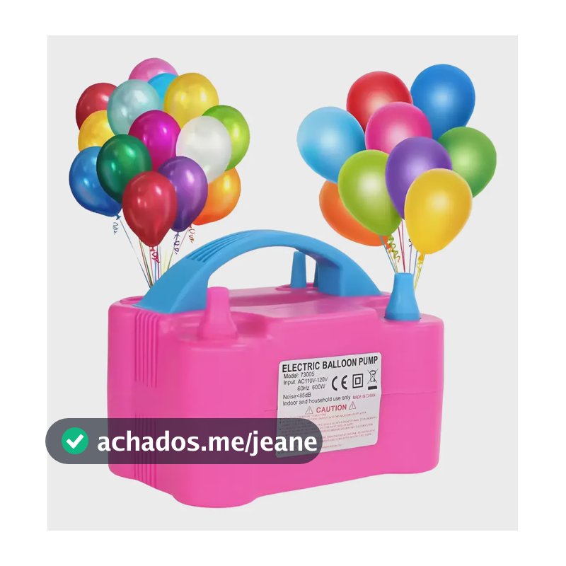 Inflador Compressor Bomba Eletrico Encher Balao Bexiga Festa