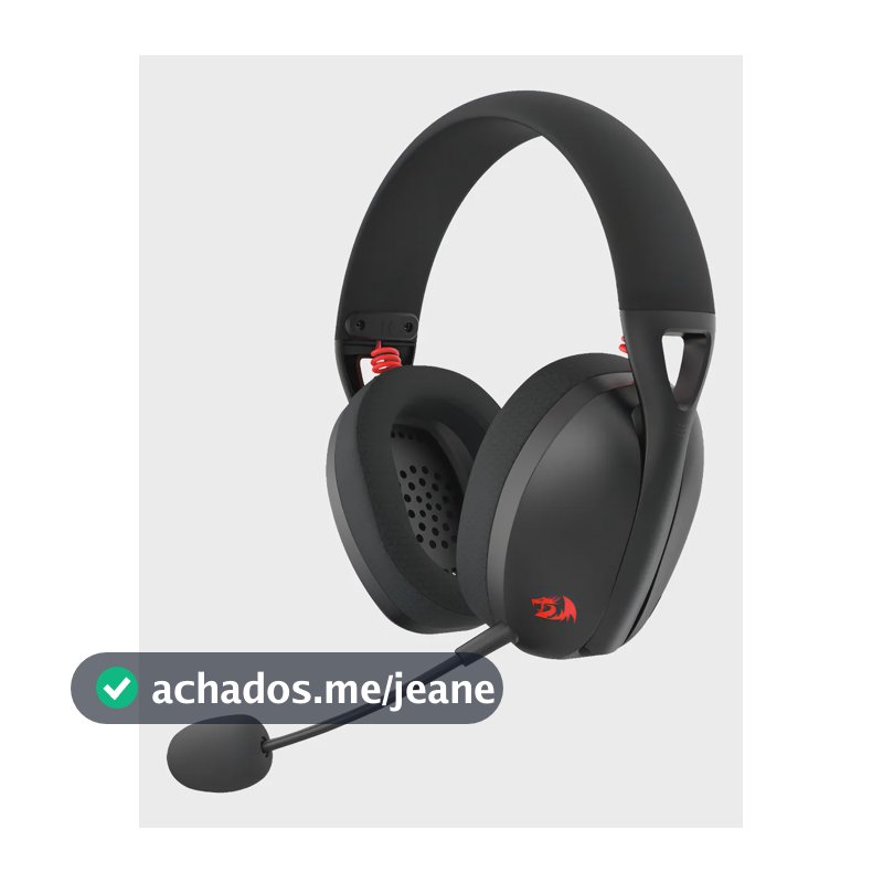Headset Gamer Redragon Ire Pro Preto - H848 Wireless