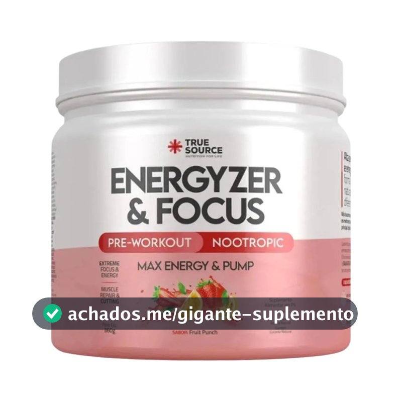 Pré Treino Energyzer Fruit Punch - True Source 300g