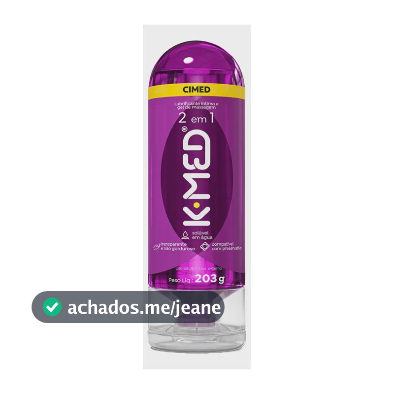 Gel Lubrificante Íntimo 2 em 1 K-Med Frasco 203g