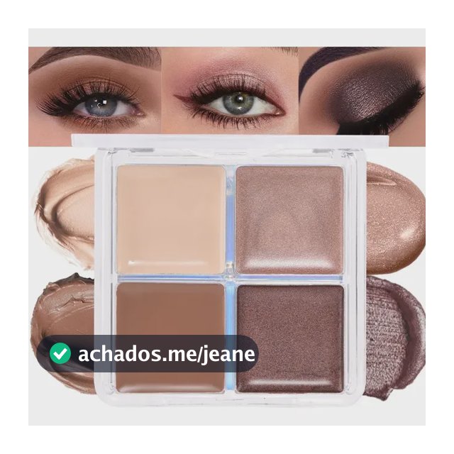 Paleta De Sombras De Olhos Eyeshadow Quad High Pigment Maqui 03 Nude Brown