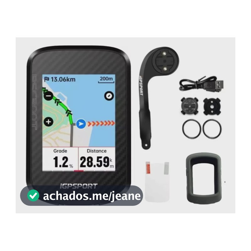 Gps Bike Ciclo Computador Igpsport Bsc300t Touchscreen Mapas Preto