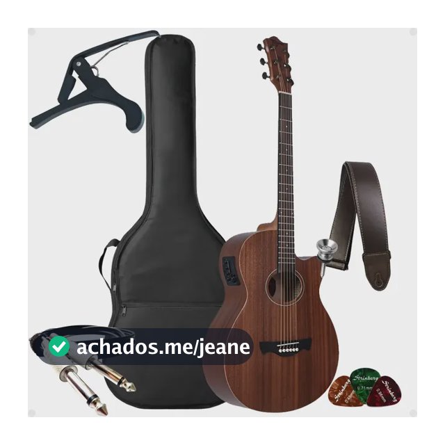 Kit Violão Tagima Dallas Elétrico Gran Reserva + Acessórios