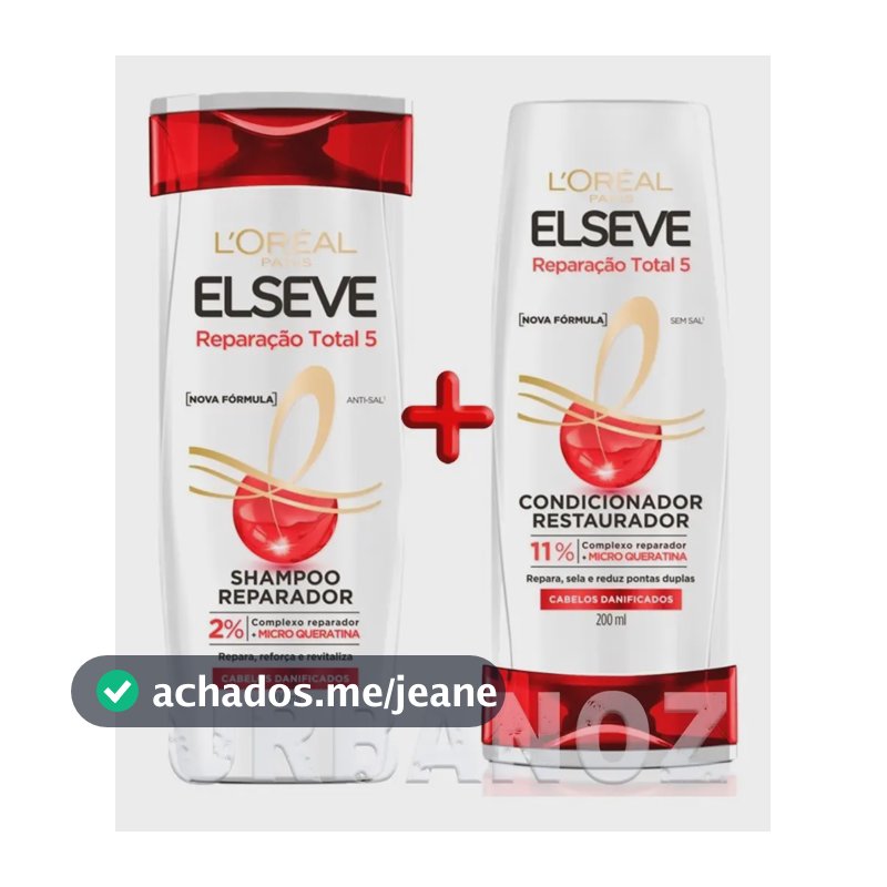 Kit Shampoo E Condicionador Loréal Elseve Reparação Total 5