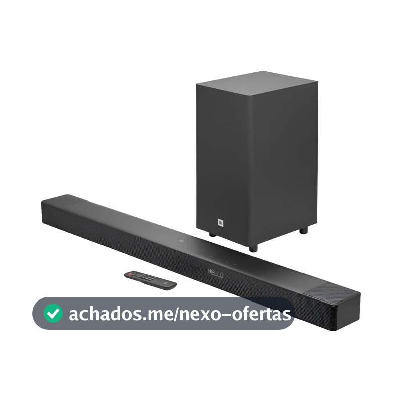 Soundbar JBL Cinema SB595 Bluetooth 220w 3.1.2 Canais - JBLSB595BLKBR
