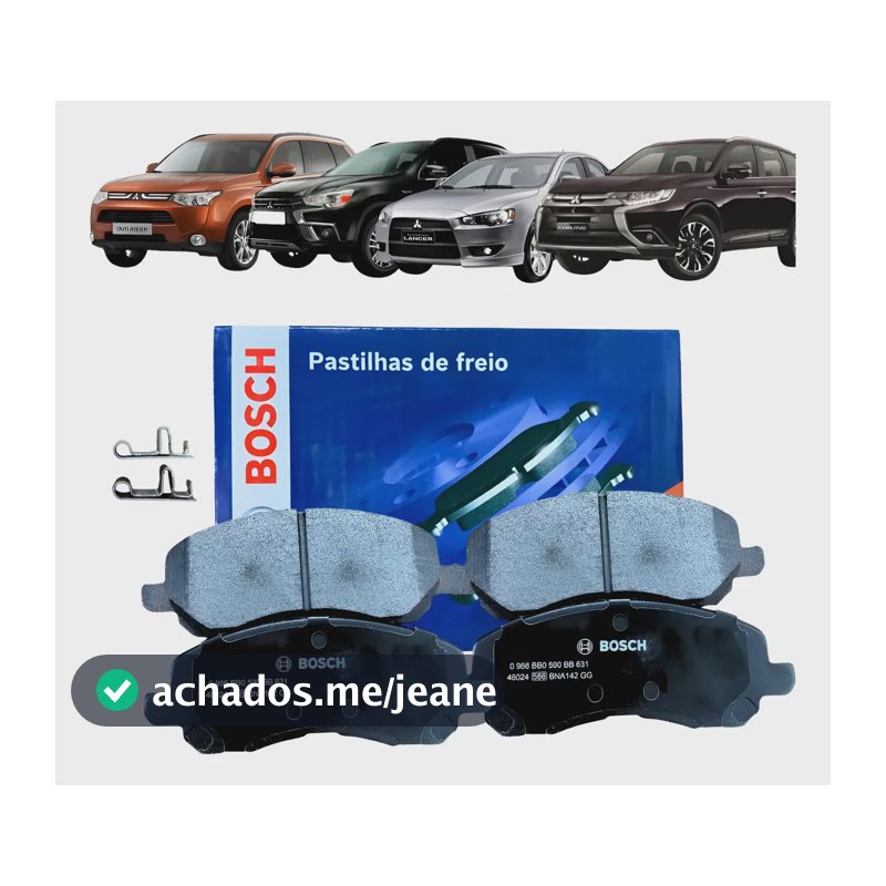 Pastilha Freio Dianteira Original Bosch Asx Lancer Outlander