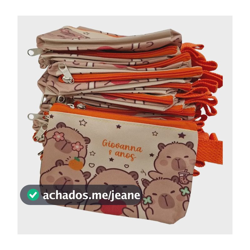 Kit 20 Lembrancinhas Capivara Personalizada Para Aniversário