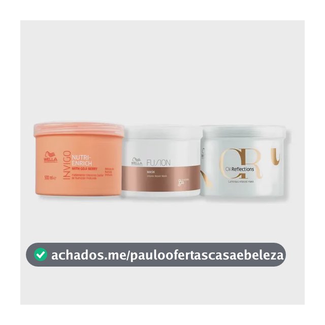 Cronograma Capilar Profissional Máscaras Wella