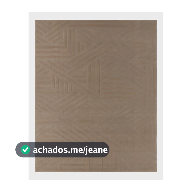 Tapete Grande 3D Alto Relevo Marrom-Claro 300x400 J. Serrano