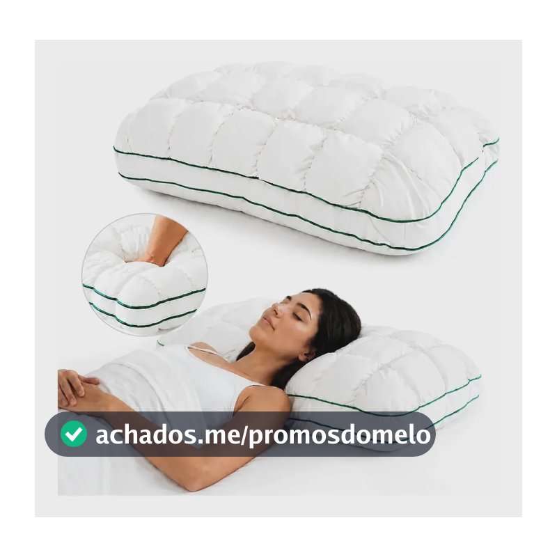 Travesseiro 50x70cm Alto Travesseiro Hotelaria Antialérgico Branco