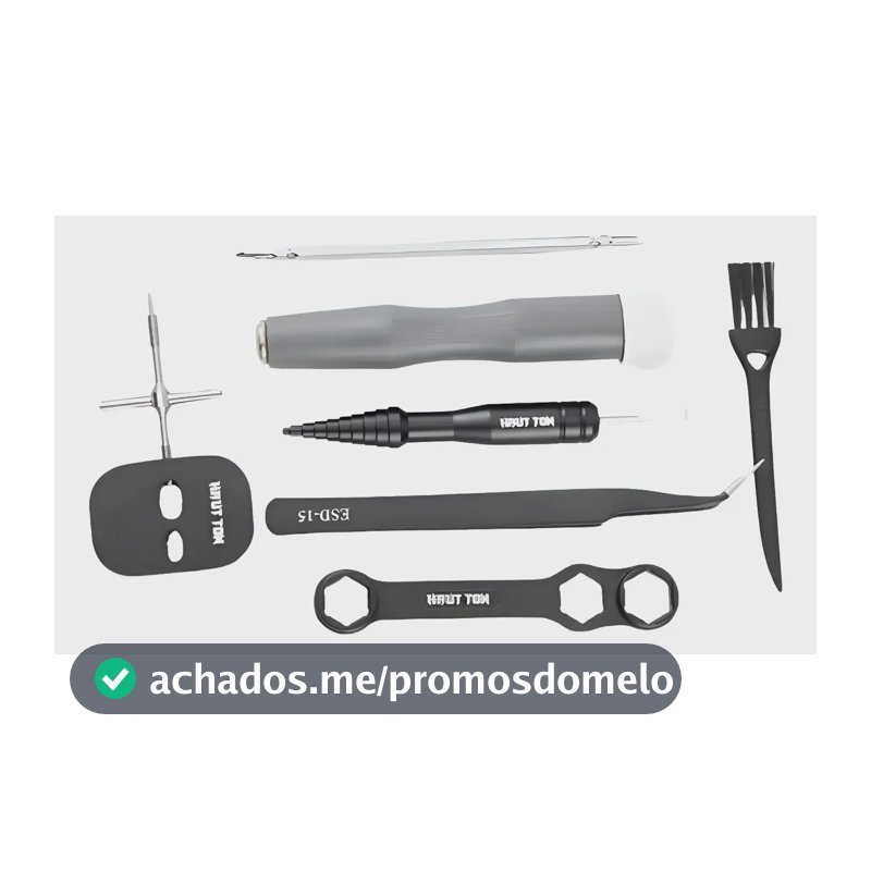 Kit Manutenção E Reparo De Carretilha Esportiva Profissional Preto Direito/esquerdo