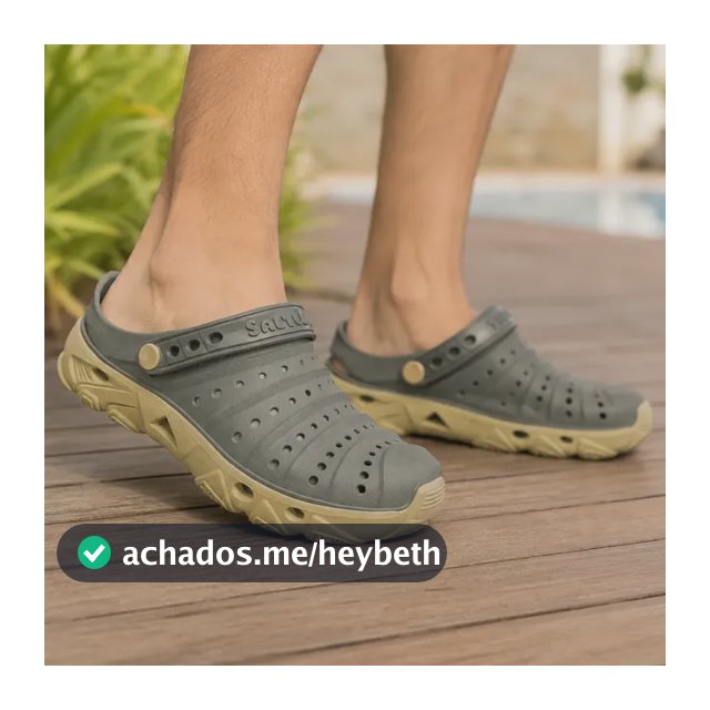 Babuche Clog Pesca Camping Proteção Chinelo Sandalia Unissex