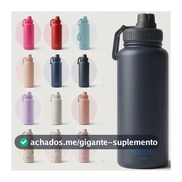 Garrafa Térmica Hiddra 1l 1000ml Inox Fitness Academia Color