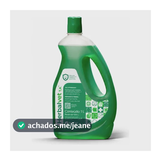 Herbalvet Desinfetante Ourofino 1litro Bactericida Viricida