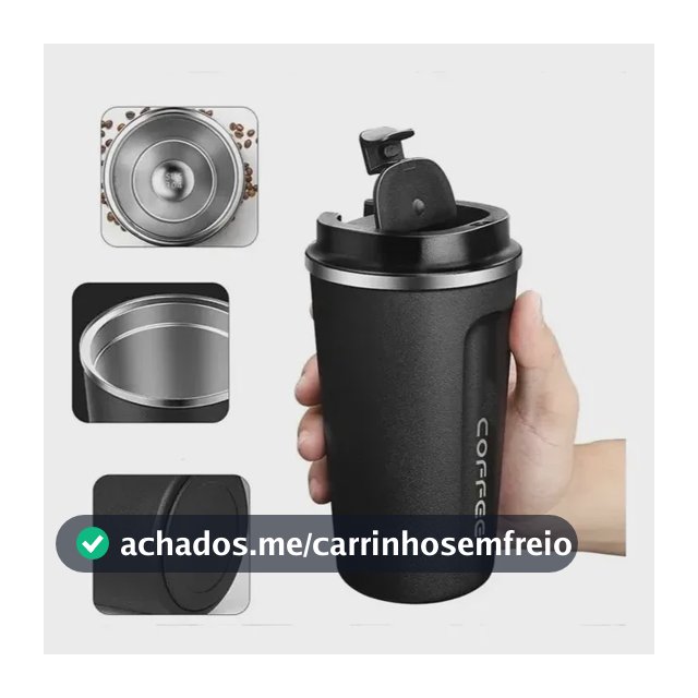 Copo Térmico Inox Café Chá Anti-vazamento Vacuum 500ml