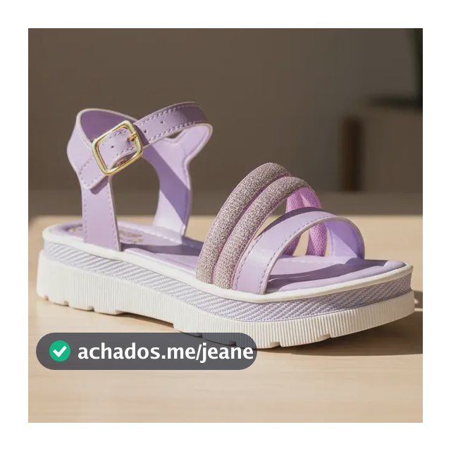 Sandália Infantil Feminina Brilho Fecho De Fivela - 28 Ao 34
