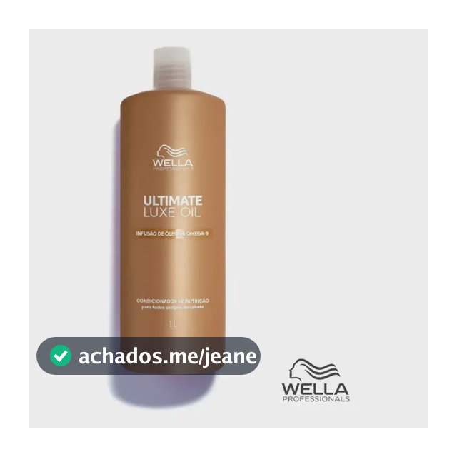 Condicionador 1000ml -Ultimate Luxe Oil - Wella Professionals